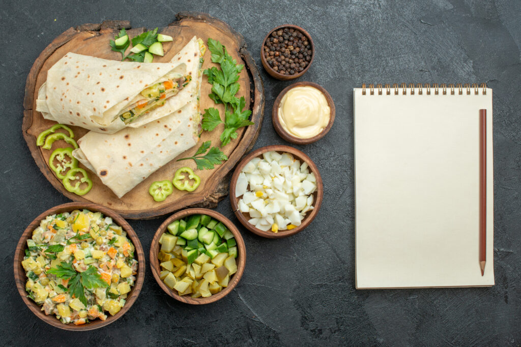 10-Minute Chickpea Salad Wrap