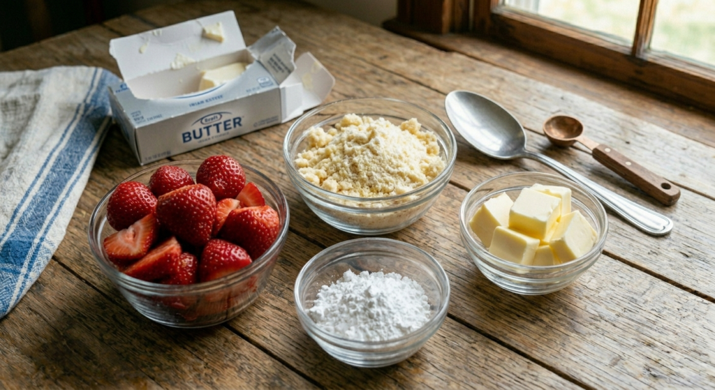 4-Ingredient Strawberry Cheesecake Dump Cake
