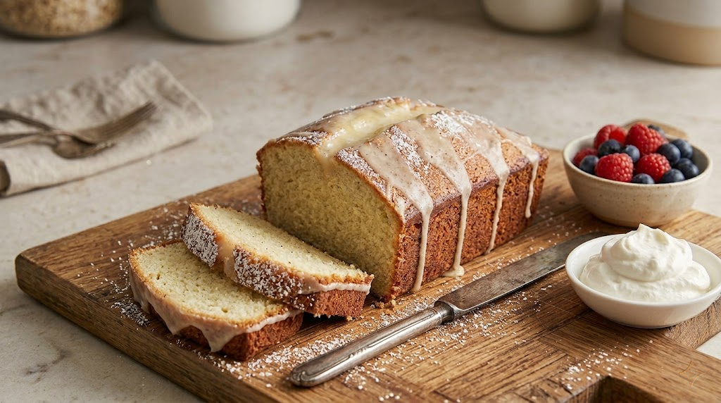 Moist vanilla pound cake